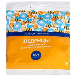 Леденцы Доктор Столетов Альпийский мед 60 г